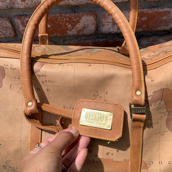 Large Vintage Gitano Map Duffel - Picture 4 of 11